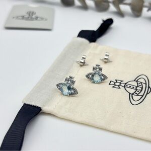 Vivienne Westwood Sea Blue Mermaid Tear Earrings